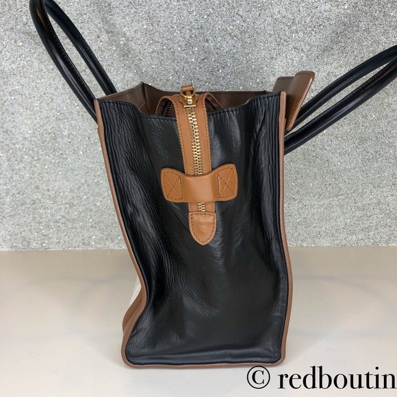 👠Sold Celine Paris TriColor mini luggage tote bag - Picture 4 of 8